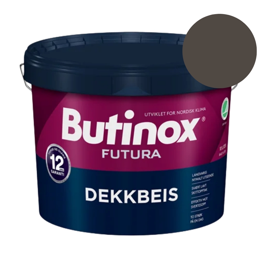 TILBUD: Jotun Butinox Futura - Trækbeskyttelse 9 l. - Farve: 0175 Tjærebrun