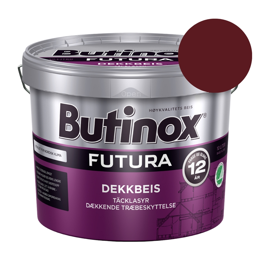 TILBUD: Jotun Butinox Træbeskyttelse 9 l. - Farve Ral 3005 Weinrot