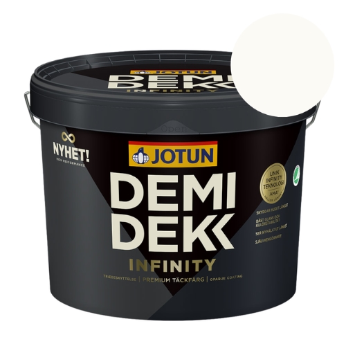 TILBUD: JOTUN DEMIDEKK Infinity 9 l. Farve: 9010 Reinweiss