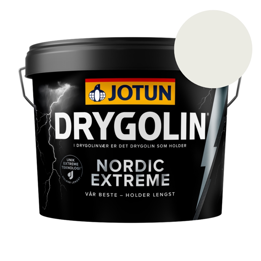 TILBUD: Jotun Drygolin Nordic Extreme 2,7 l. Farve: 1759 Lys Råhvid Ny