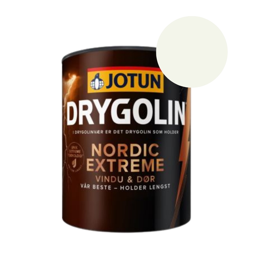 TILBUD: JOTUN DRYGOLIN NORDIC EXTREME - Vindue & Dør 0,68 l. Farve: 0001 Hvid
