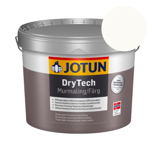 TILBUD: Jotun Drytech Murmaling 9 l. - 9010 Pure White
