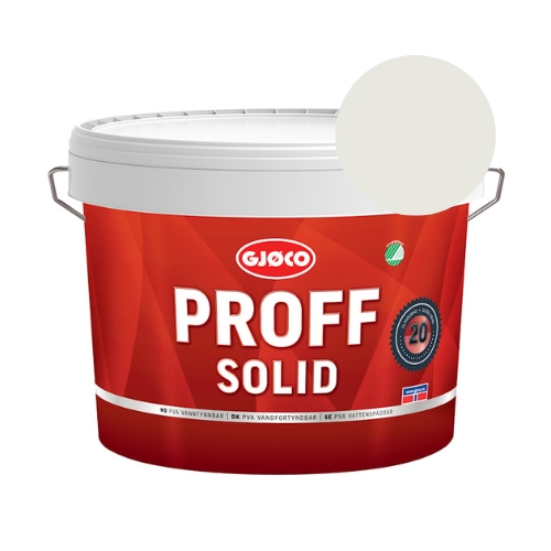 Gjøco Proff Solid - 9 l. Glans 20 - Råhvid