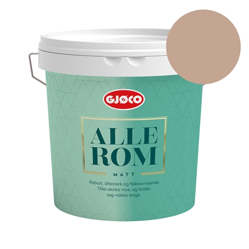 TILBUD: Gjøco Alle Rom 2,7 l. vægmaling (Glans 5). Farve: 20047 Blushing Peach