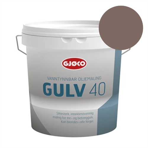 TILBUD: Gjøco Gulv 40 V - gulvmaling - 9 L - Farve: 2300 Jord