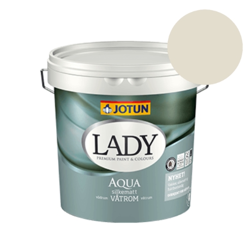 TILBUD: JOTUN LADY Aqua 2,7 l. Vådrumsmaling (Glans 10). Farve: 1931 Kokos