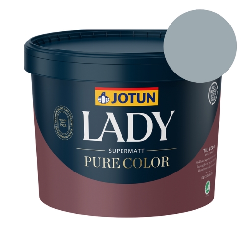 TILBUD: Jotun Lady Pure Color 9 l. Vægmaling - Farve: 4894 Ocean Air