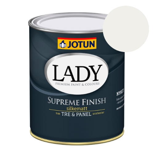 TILBUD: Jotun Lady Supreme Finish 0,68 l. Glans 15 - Farve: 9918 Klassisk Hvit