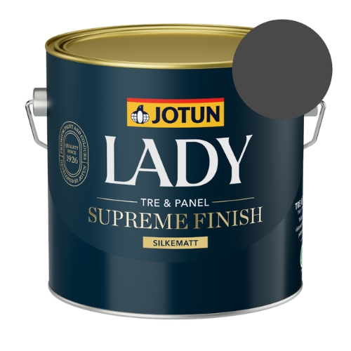 TILBUD: Jotun Lady Supreme Finish 2,7 l. Glans 15 - Farve: 9938 Dempet Sort