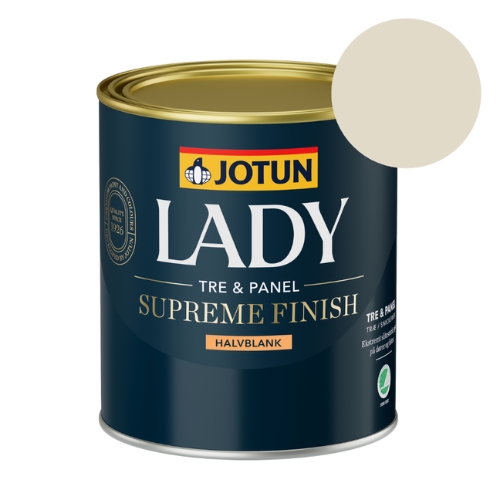 TILBUD: Jotun Lady Supreme Finish 0,68 l. Glans 40 - Farve: 1235 Kalkhvid
