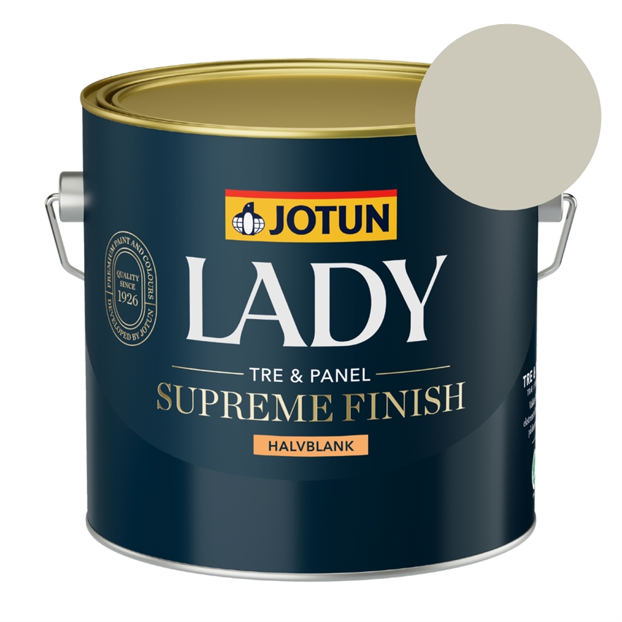 TILBUD: Jotun Lady Supreme Finish 2,7 l. Glans 40 - Farve: Ludgrå