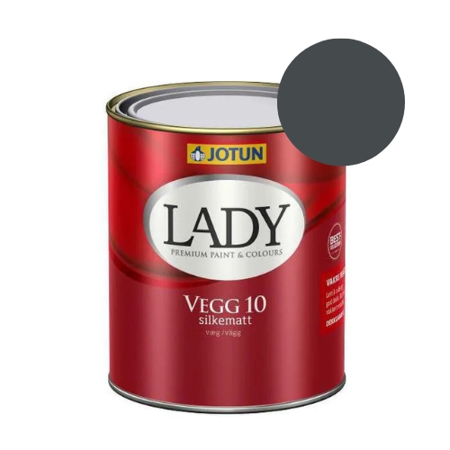 TILBUD: JOTUN LADY Væg 10 Vægmaling  0,68 l. (Glans 10). Farve: 4744 Sophisticated Blue