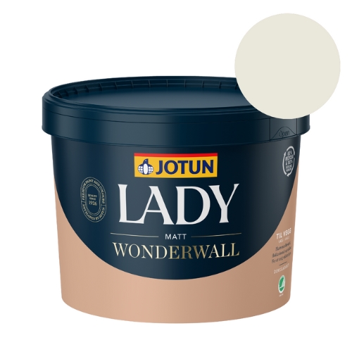 TILBUD: JOTUN LADY Wonderwall 9 l. Vægmaling. Farve 0486 Silke