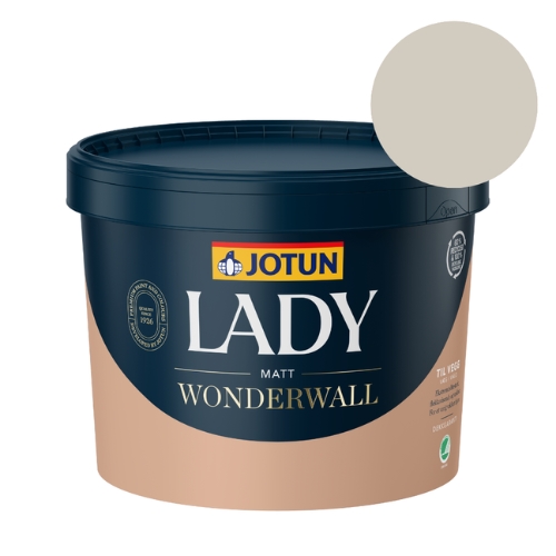 TILBUD: JOTUN LADY Wonderwall 9 l. Vægmaling. Farve 12182 Gentle Whisper