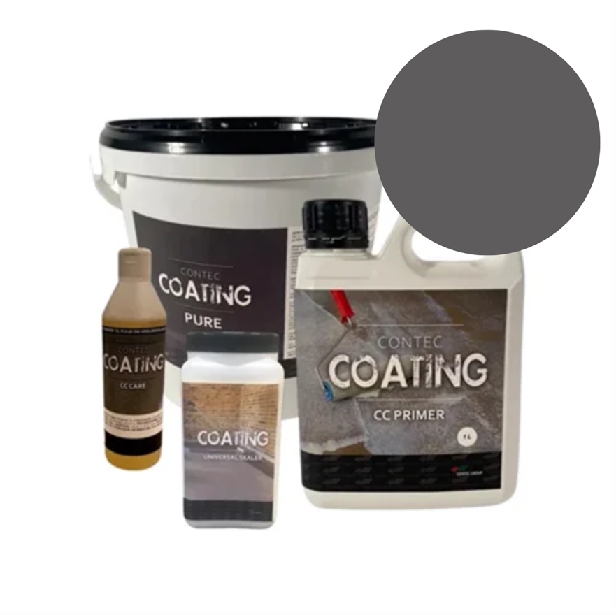 Microcement Start-Kit, Gulv og Væg ca. 10 m2. Farve: Nightfall