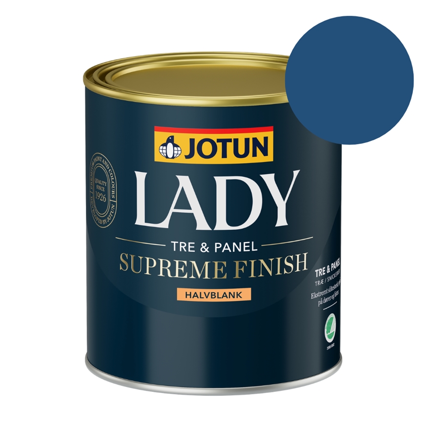 TILBUD: Jotun Lady Supreme Finish 0,68 l. Glans 40 - Farve: Mørk Livlig Blå