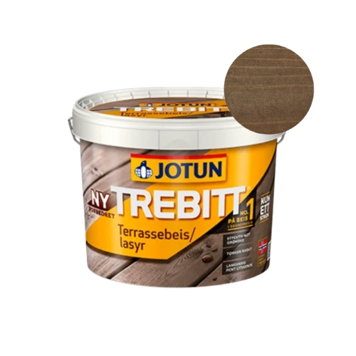 TILBUD: JOTUN TREBITT TERRASSEOLIE 2,7 L. - transparent. Farve: 9052 Eksotisk Tre