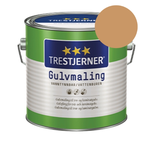 TILBUD: Jotun Trestjerner Gulvmaling 2,7 l. Mat - Farve: 1536 Burnt Ochre