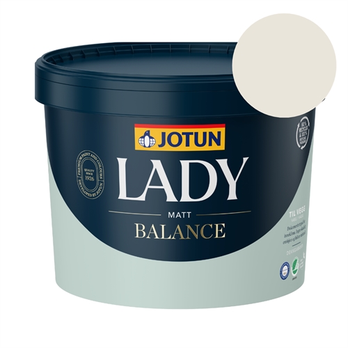 TILBUD: Jotun Lady Balance 9 l. Vægmaling - Farve: 0471 Lys Antikk