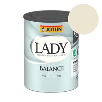 TILBUD: JOTUN LADY Balance 0,68 l. Vægmaling. Farve: 0254 Magnolia