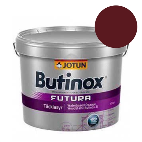 TILBUD: Jotun Butinox Træmaling 9 l. - Farve Ral 3005 Weinrot