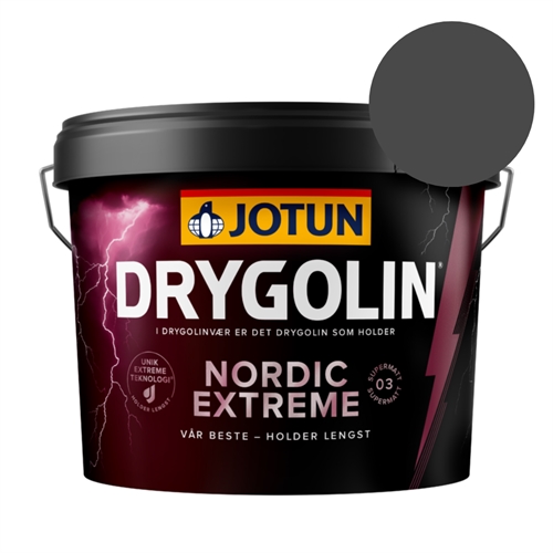 TILBUD: Jotun Drygolin Nordic Extreme Supermat 9 l. Farve: 9938 Dempet Sort