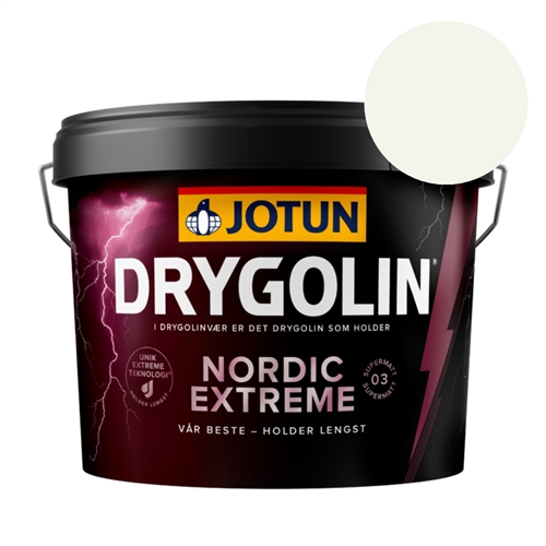 TILBUD: JOTUN DRYGOLIN NORDIC EXTREME SUPERMAT 2,7 l. FARVE: 0001 White