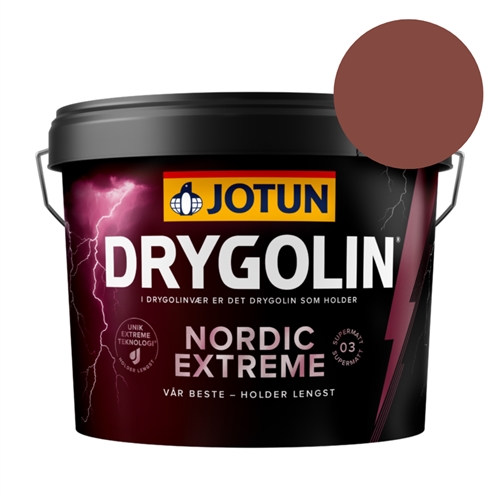 TILBUD: Jotun Drygolin Nordic Extreme Supermat 9 l. Farve: 0025 Svenskrød