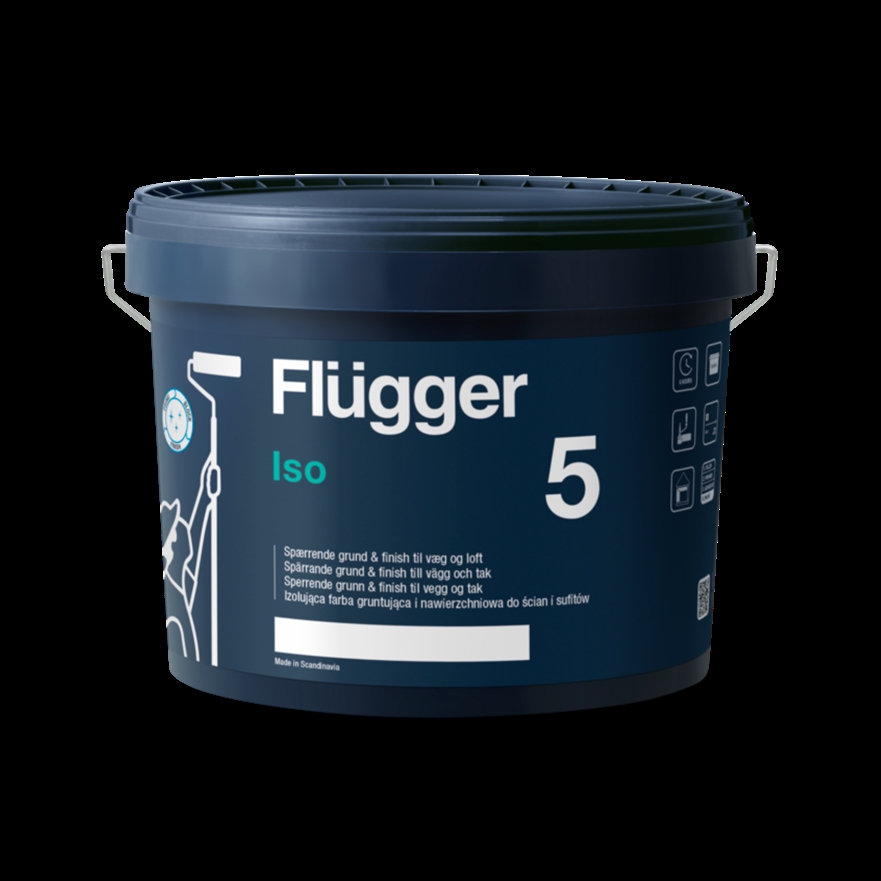 Flügger Iso 5. Isolermaling Mat - 10 liter. 