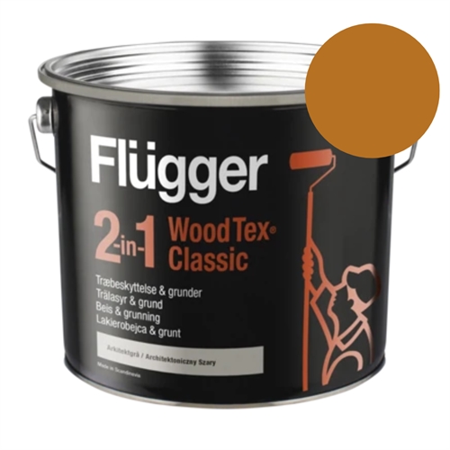 Flügger 2-in-1 Wood Tex Classic 3 l. Farve: Pine 
