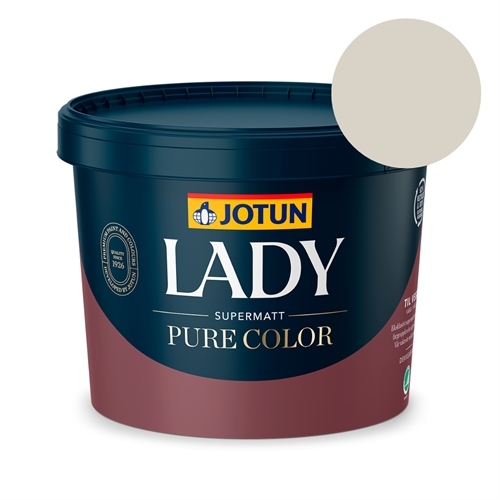 TILBUD: JOTUN LADY Pure Color 9 l. Vægmaling. Farve 10341 Kalk