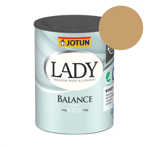 TILBUD: JOTUN LADY Balance 0,68 l. Vægmaling. Farve: 10428 Masala