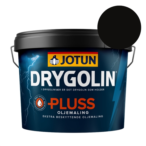 TILBUD: Jotun Drygolin Plus Oliemaling 9 l. Farve: 0099 Sort