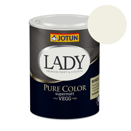 TILBUD: JOTUN LADY Pure Color 0,68 l. Vægmaling. Farve: 1453 Bomull