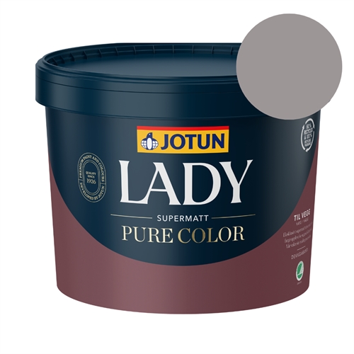 TILBUD: JOTUN LADY Pure Color 9 l. Vægmaling. Farve 3206 Lys Aubergine