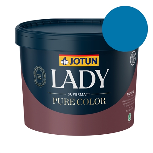 TILBUD: JOTUN LADY Pure Color 2,7 l. Vægmaling. Farve: 4960 Morning Glory