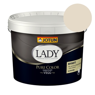 TILBUD: Jotun Lady Pure Color 9 l. Vægmaling - Farve: 1519 Vanilje