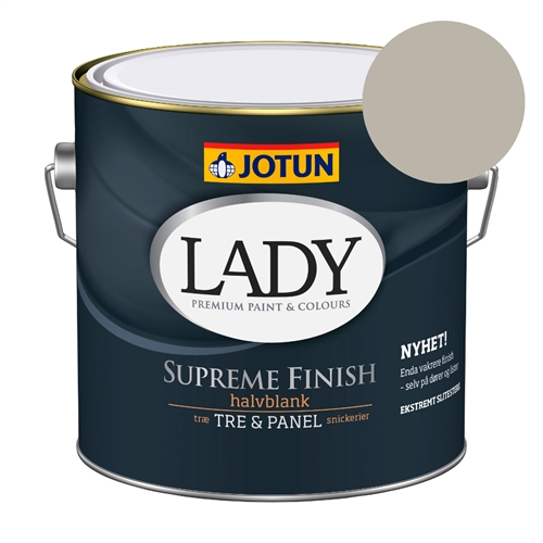 TILBUD: Jotun Lady Supreme Finish 2,7 l. Glans 40 - Farve: 10342 Kalkgrå