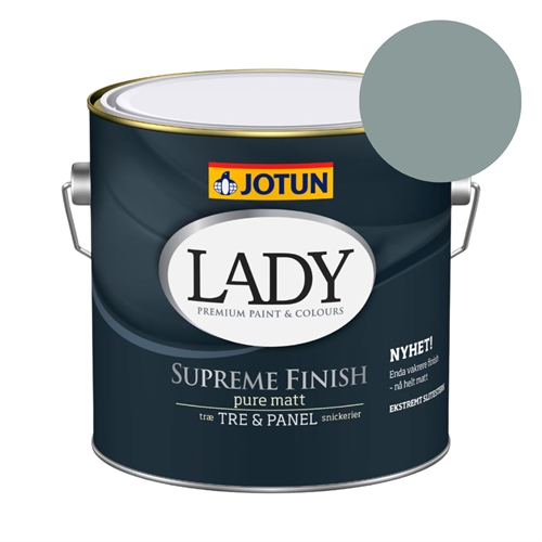 TILBUD: JOTUN LADY Supreme Finish 2,7 l. (mat/Glans 05). Farve: 6128 Athenian Blue