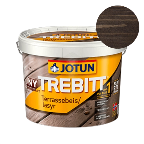 TILBUD: JOTUN TREBITT TERRASSEOLIE 2,7 l. - transparent. Farve: 90002 Gråsvart