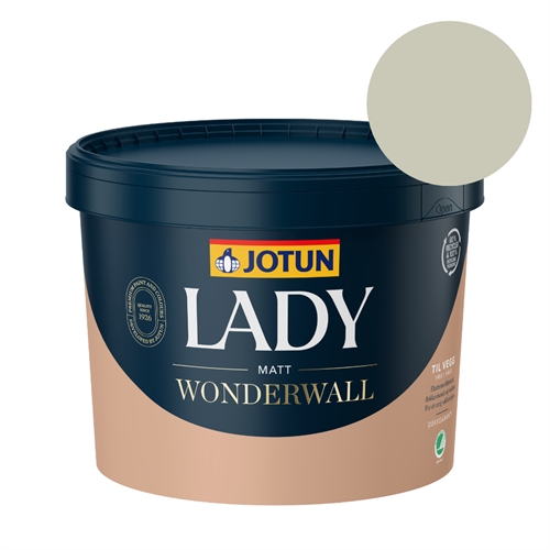 TILBUD: JOTUN LADY Wonderwall 9 l. Vægmaling. Farve 8084 Grønnslør
